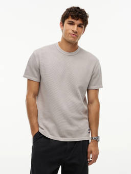 Tommy Hilfiger - Men Grey Solid/Plain Cotton T-Shirt