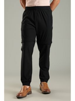 DOMIN8 - Men Black Detachable Track Pant