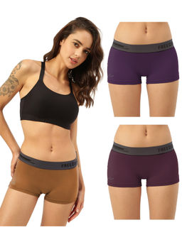 FREECULTR - Boyshorts Micromodal XPAT Waistband Airsoft Antichaffing Multicolor (Pack of 3)