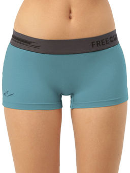 FREECULTR - Womens Boy-Shorts Micromodal XPAT Waistband Airsoft Antichaffing -Blue