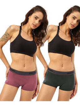 FREECULTR - Boyshorts Micromodal XPAT Waistband Airsoft Antichaffing Multicolor (Pack of 2)