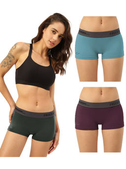 FREECULTR - Boyshorts Micromodal XPAT Waistband Airsoft Antichaffing Multicolor (Pack of 3)