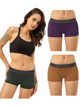 FREECULTR - Boyshorts Micromodal XPAT Waistband Airsoft Antichaffing Multicolor (Pack of 3)