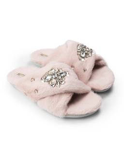 RETTROSE - Pink Prisha Plush Sliders