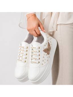 RETTROSE - White Midnight Titli Sneakers