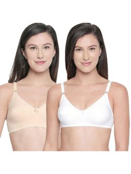Bodycare - B, C & D Cup Perfect Coverage Bra-Pack Of 2 - Nude