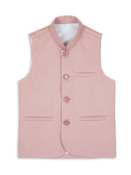 Kids Island - Boys Soft Peach Nehru Jacket