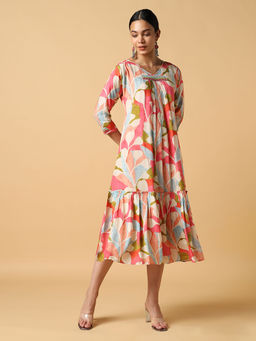 House Of Dharaa - Multicolor One Piece Dress