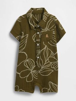 GAP - Olive Printed Regular Onesie