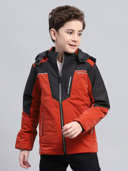 Monte Carlo - Boys Copper Solid Puffer Jacket