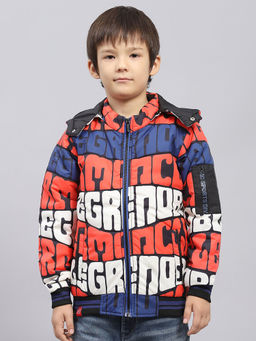Monte Carlo - Boys Rust Printed Puffer Jacket