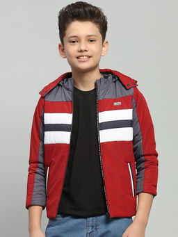 Monte Carlo - Boys Rust Solid Puffer Jacket