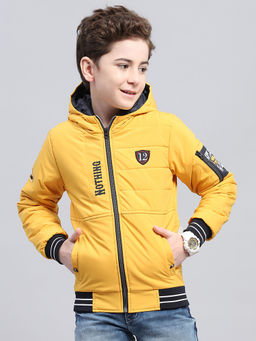 Monte Carlo - Boys Yellow Printed Puffer Jacket