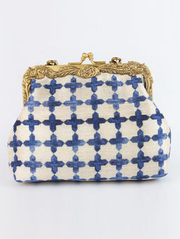 Vareli Bafna - Designs Jaali Off White Potli Clutch