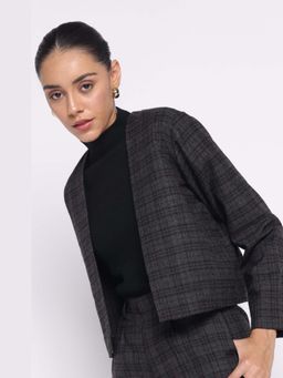 THISISDEHI - Women Black Wool Checks Jacket