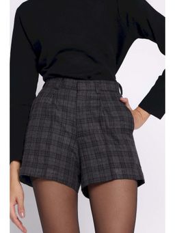 THISISDEHI - Black Wool Regular Fit Shorts