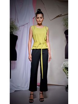 Echke - Light Green Scuba Top