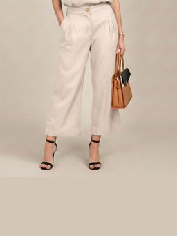 Saltpetre - Barrel Leg Pants - Greige