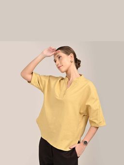 Saltpetre - Kimono Top - Butter Yellow
