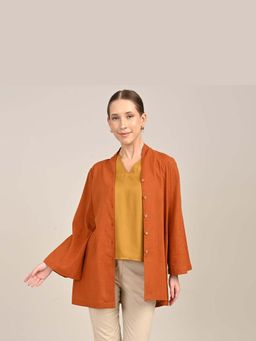 Saltpetre - Demi Mid Length Shirt Jacket - Autumn Rust