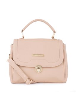 Lapis O Lupo - Beige Solid-Plain Sling and Cross bags