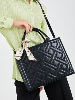 Styli - Women Handbag Black PU