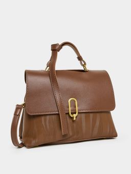 Styli - Brown Sling Bag with Detachable Strap