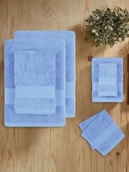 MYTRIDENT - Soft Comfort Air Rich, Cotton 6 Pcs Towel Set, 500 Gsm, Allure (S)