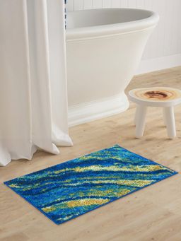 BIANCA - Super Soft Designer Anti Slip Bath Mat Large Abstract-Multi-Color