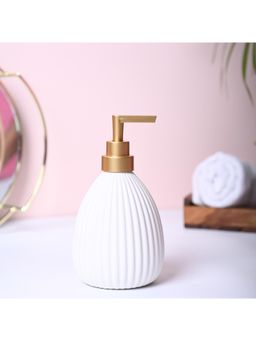 Voncasa - Ceramic White Color Soap Dispenser