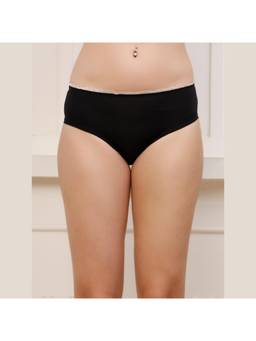 PrettyCat - Womens Back Side Detailing Mid Rise Ultra Soft Bikini Panty