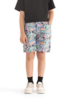 RARE ONES - Multi-Color Caster Cotton Drawstring Closure Printed Shorts - Rare Ones By Rare Rabbit
