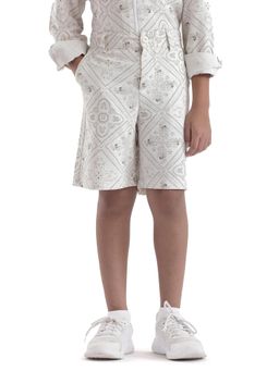 RARE ONES - Louhitei Viscose Fabric Regular Fit Digital Print Shorts - Rare Ones By Rare Rabbit