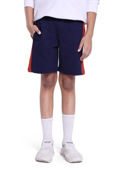 RARE ONES - Navy Blue Rider Cotton Poly Cut & Sew Shorts - Rare Ones By Rare Rabbit