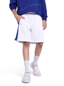 RARE ONES - White Rider Cotton Poly Cut & Sew Shorts - Rare Ones By Rare Rabbit