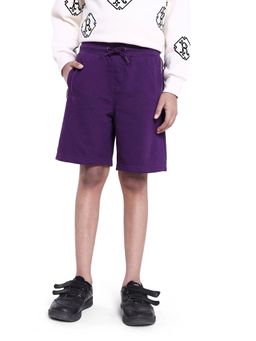RARE ONES - Purple San Cotton Regular Fit Applique Short - Rare Ones By Rare Rabbit