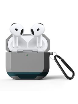 GRIPP - Elegance AirPods (4th Generation) Case with Aluminium Keychain Hook - Grey