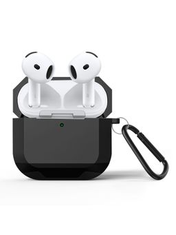 GRIPP - Elegance AirPods (4th Generation) Case with Aluminium Keychain Hook - Black