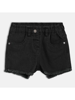 MINI KLUB - Cotton Solid Shorts - Black