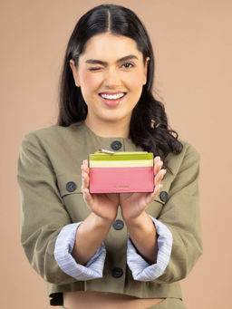 Accessorize London - Women Colour Block Card Holder