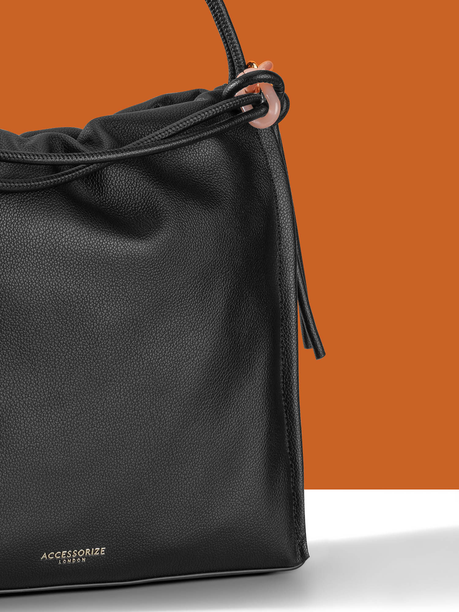 Buy Accessorize London Women Ruched Large Shoulder Bag Online