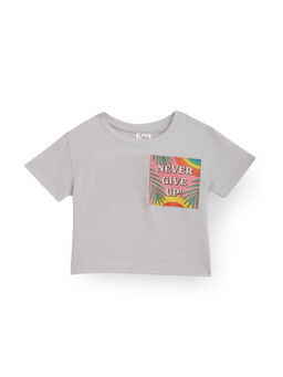 ANTHRILO - Never Give Up Summer Girls T-Shirt - Grey