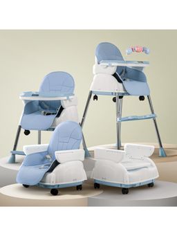 BAYBEE - Blue 4 In 1 Nora Baby High Chair (18-24 Months)