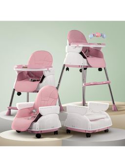 BAYBEE - Pink 4 In 1 Nora Baby High Chair (18-24 Months)