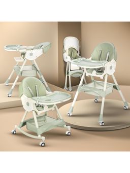 BAYBEE - Green Throne 4 In 1 High Chair For Baby (18-24 Months)