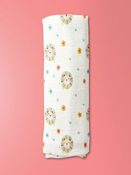 Haus & Kinder - Lion's Garden Muslin Swaddle (0-3 Months)