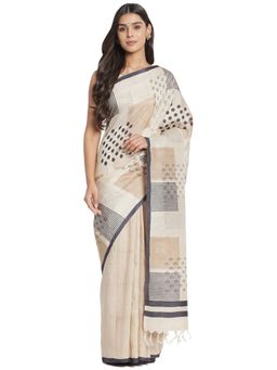 Fabindia - Silk Printed Sari without Blouse