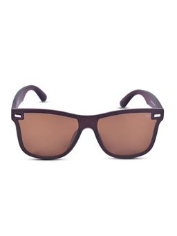 Voyage - Brown Rectangle Polarized Sunglasses for Men & Women - 1016Mg3978 (55)