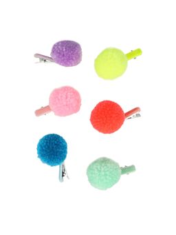 Meri Meri - Pompom Unicorn Hair Clips (Set Of 6)