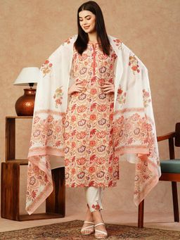 Gahan - Womens Viscose Rayon Straight Solid Kurta with Pant &Dupatta